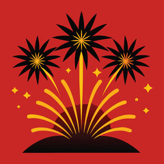 fireworks in the sky