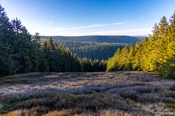 Winterwanderung im Th&uuml;ringer Wald auf den h&ouml;chsten Punkt am Rennsteig den Schneekopf - Th&uuml;ringen - Deutschland