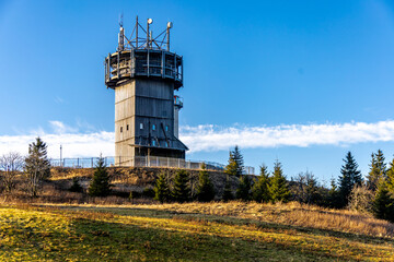 Winterwanderung im Th&uuml;ringer Wald auf den h&ouml;chsten Punkt am Rennsteig den Schneekopf - Th&uuml;ringen - Deutschland