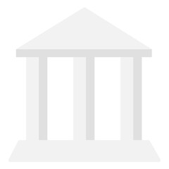 Naklejka premium Pantheon flat icon