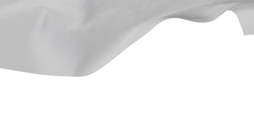 Elegant white fabric in motion. Ideal for backgrounds, concepts of serenity, and textile designs. Perfect for conveying