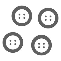 Classic buttons grey icon