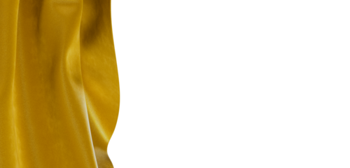 Luxurious gold fabric texture background, suitable for art, design, presentations and product backdrops with whitespace.