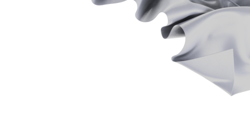 Elegant abstract composition featuring flowing fabric in shades of gray, perfect for design and art concepts with copy s