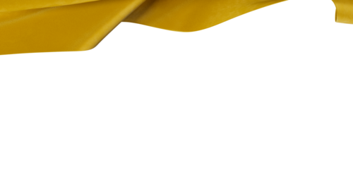 Abstract gold fabric on white background. Elegant design with copy space. Perfect for luxury, fashion, or wedding relate