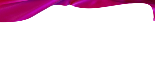 Abstract image of a flowing pink fabric against a clean white backdrop, creating a sense of movement and grace. Perfect