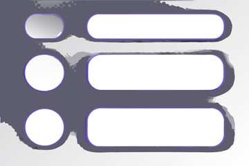 Dark minimalistic background with purple outlined geometric shapes and forms