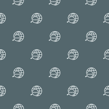 Domain Name Registration seamless pattern isolated on color background