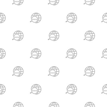 Domain Name Registration seamless pattern isolated on white background