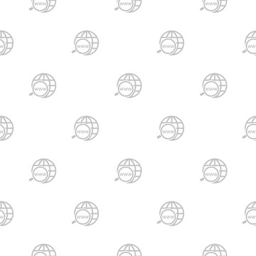 Domain Name Registration seamless pattern isolated on white background