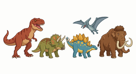 tyrannosaurus dinosaur vector illustration