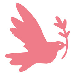 Fototapeta premium Dove of peace flat