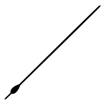 Archery arrow silhouette