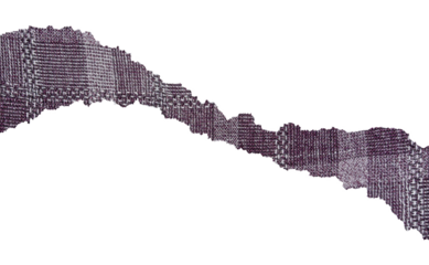 Torn Edges of Linen Textile Texture Pieces with Striped Checkered Grid Pattern. Ideal for Old-Fashioned Element or Design Projects.