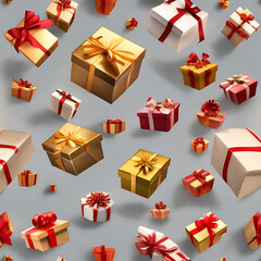 Holiday season background with festive Christmas decor