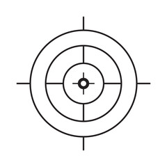 Target icon illustration vector, target line icon illustration design.