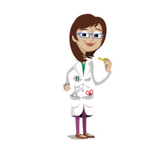 Fototapeta premium Admin profession cartoon.svg