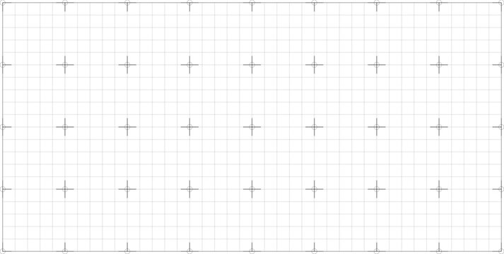 Black crosses and lines grid texture on white background. FUI science grid backdrop. Math or technological notebook blank sheet.