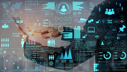 Connection network visualization showing global connection, network communication, digital connection analytic. Connect networks tool support real-time insight and improve connection system. Thunk