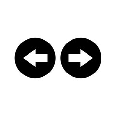 Right Left Arrow Icon &ndash; Horizontal Two Way Direction Symbol