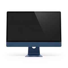 Modern computer monitor with blue base