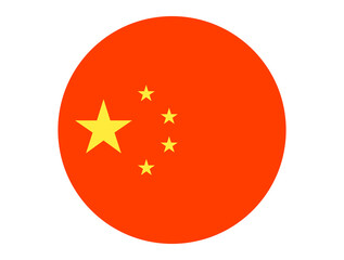Round Chinese flag
