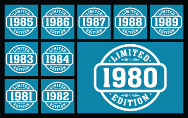 limited edition 1980 t shirt design