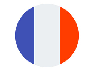 Round French flag