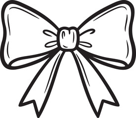 Black Silhouette of a Bow Tie on White Background Keywords: bow tie, bow, ribbon, knot, accessory, fashion