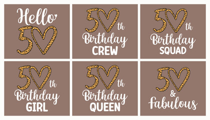 50 years old t shirt design