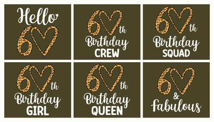 60 years old t shirt design