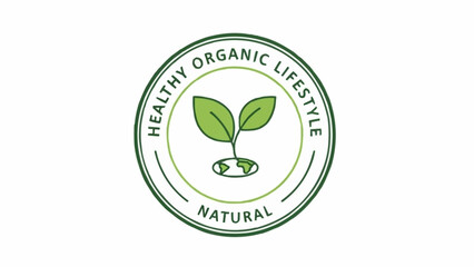 Green Seedling Logo Design Element.