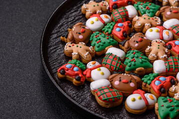 Gingerbread, Christmas cookies, and ornamental holiday baked goods. Christmas gingerbread