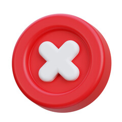 Obraz premium check wrong 3d icon