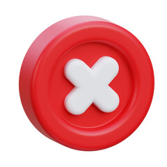 Obraz premium check wrong 3d icon