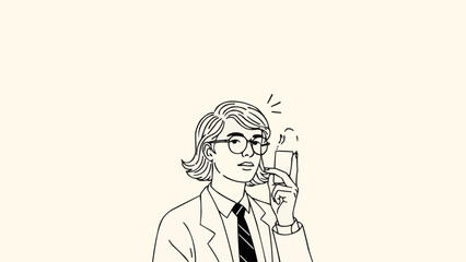 Man in lab coat holding test tube.