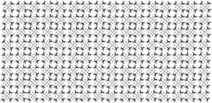 A large collection of small black and white human figures in a grid pattern