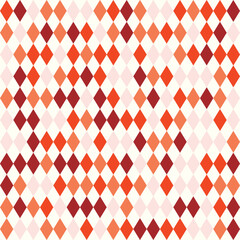 Warm Red and Orange Harlequin Diamond Pattern Background