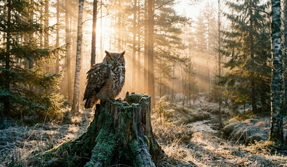 owl in the forest