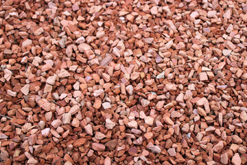 Brique pilée roulée en terre cuite rouge