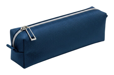 Stylish blue pencil case office desk product isolated on transparent background