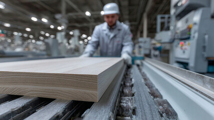 Chipboard manufacturing conveyor.