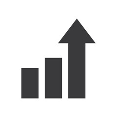 Bar Chart Analytics Icon &ndash; Business Data Statistics Graph Symbol
