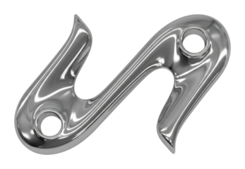 Showcasing metal component design in industrial engineering workshops isolated on transparent background