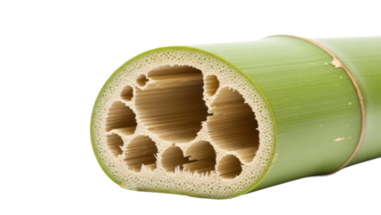 Bamboo growth process forest nature ecology isolated on transparent background