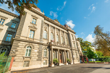 Main building and rector office of Pavol Jozef Safarik University in Kosice, Eastern Slovakia