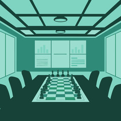 Strategic Planning Office Vector