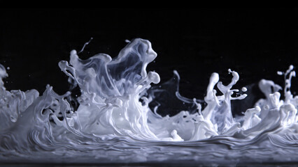 White Paint Splash