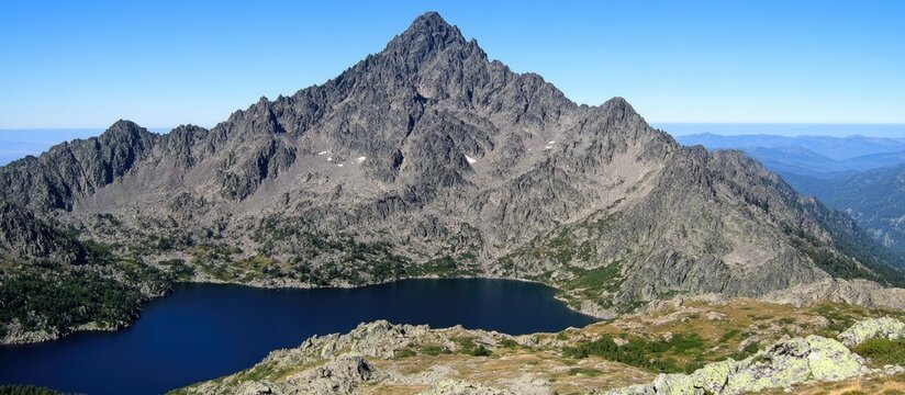 Majestic Vignemale Peak Overlooking Serene Lac de Gaube, Pyrenees National Park