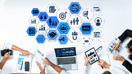 Concept of target group strategy optimizes digital marketing. This approach focuses on specific target group demographics, enhancing campaigns for effective reach and engagement. Entice